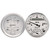 AutoMeter Gauge Kit 2 Pc. Quad & Tach/Speedo 3-3/8in. Old Tyme White - 1620 Photo - Primary