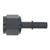 DeatschWerks 10AN Female Flare Swivel to 3/8in Male EFI Quick Disconnect - Anodized Matte Black - 6-02-0135-B Photo - Primary