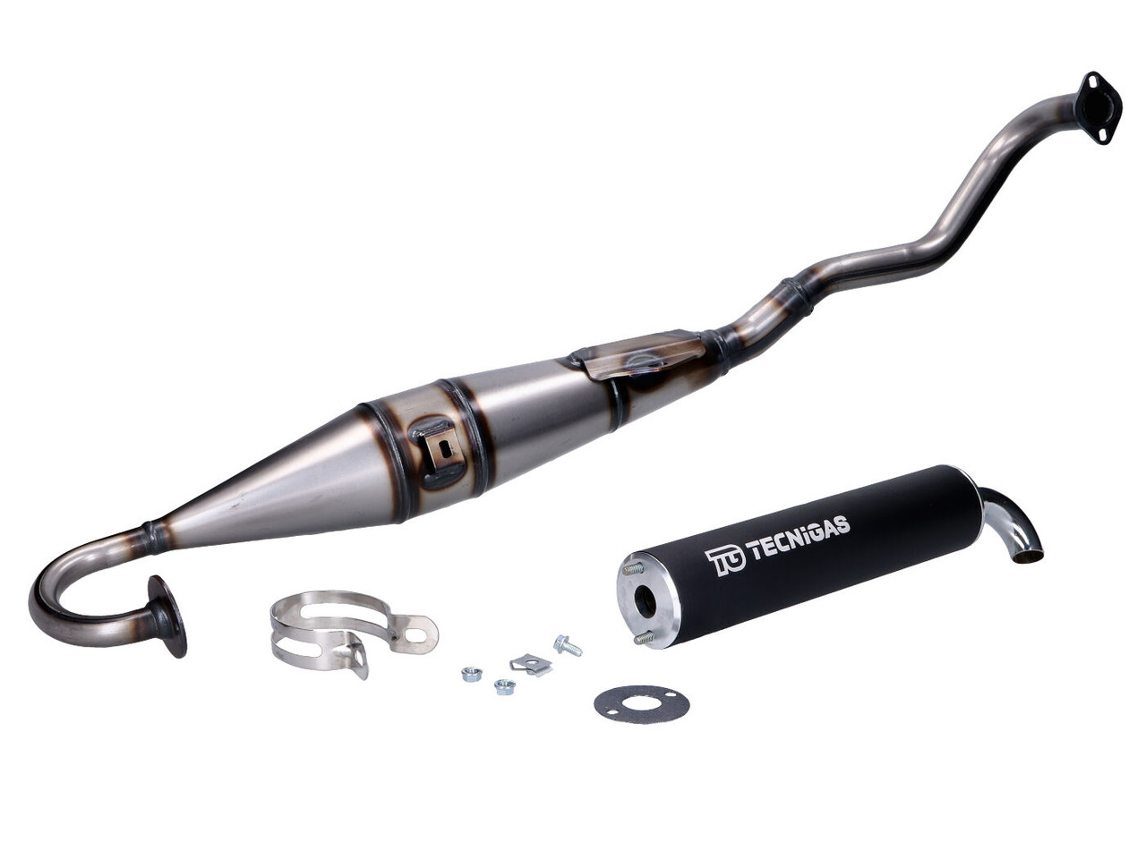 Tecnigas Next R Exhaust for Tomos A55 Mopeds - DENNY CYCLES LLC