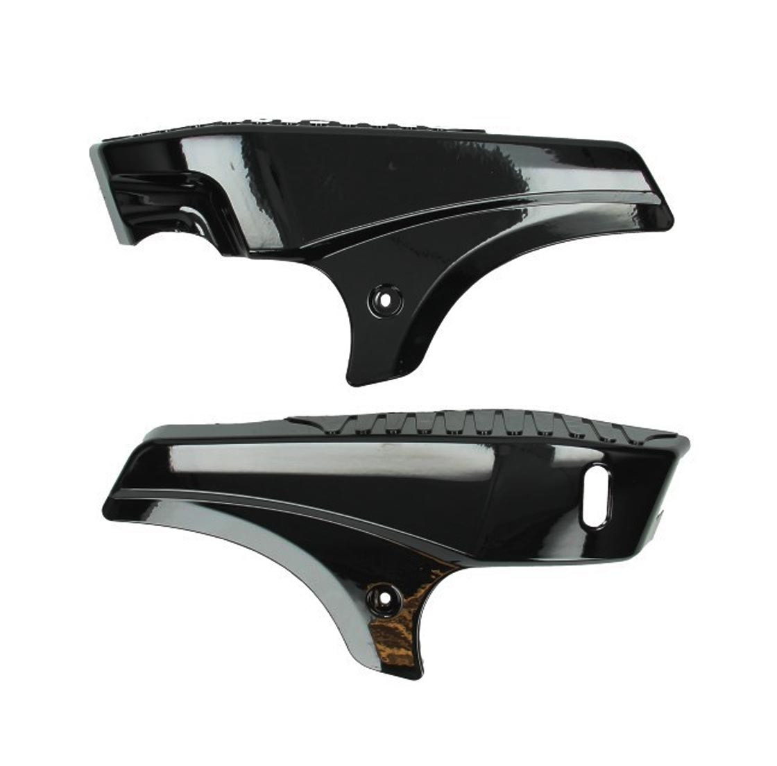 Black Running Board Set for Tomos A35 Mopeds - DENNY CYCLES LLC
