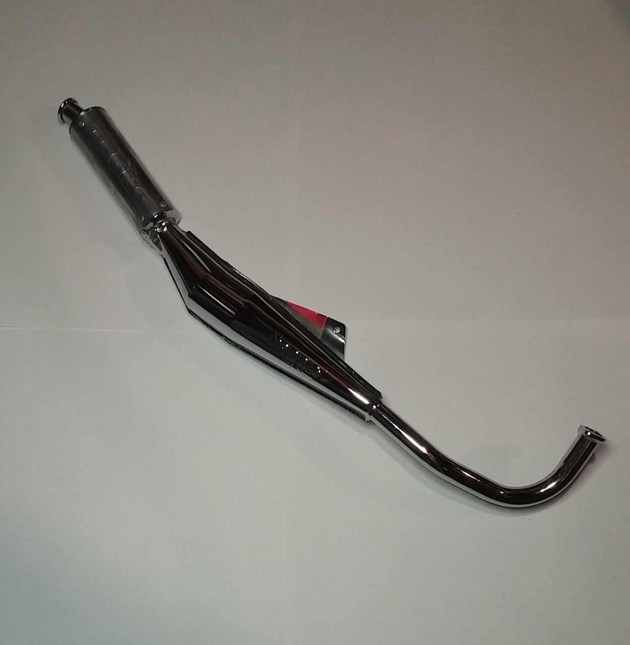 Tomos A35 Revival Chrome Tecno Bullet Exhaust - DENNY CYCLES LLC