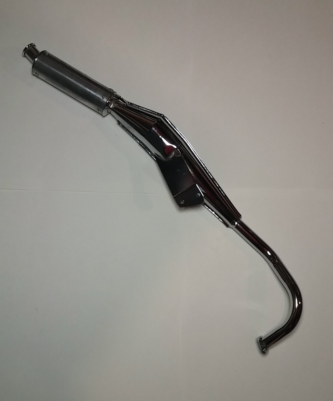 Tomos A35 Revival Chrome Tecno Bullet Exhaust - DENNY CYCLES LLC