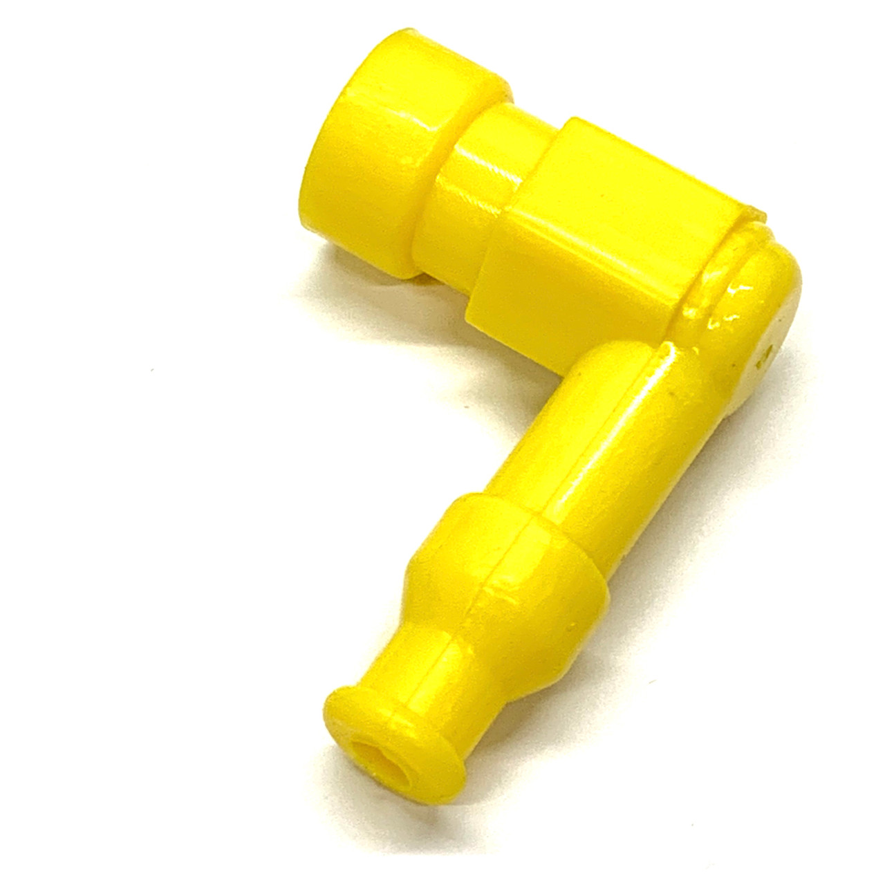 Universal Silicone 90 Degree Spark Plug Boot - Yellow - DENNY