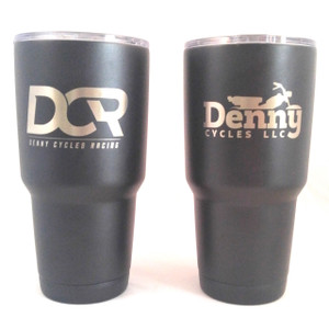 Black 30oz DENNY CYCLES Tumbler