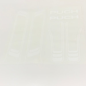 White Decal Set for Puch Maxi Moped