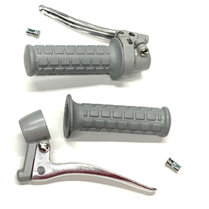 Universal Classic Moped Control Set - Right and Left Side - Grey Universal Classic Moped Control Set - Right and Left Side - Grey