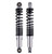 Chrome / Black Rear Moped Shock Set (280mm)