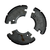 Set of 3 Clutch Shoes for Tomos A3 Engine - Slotted 