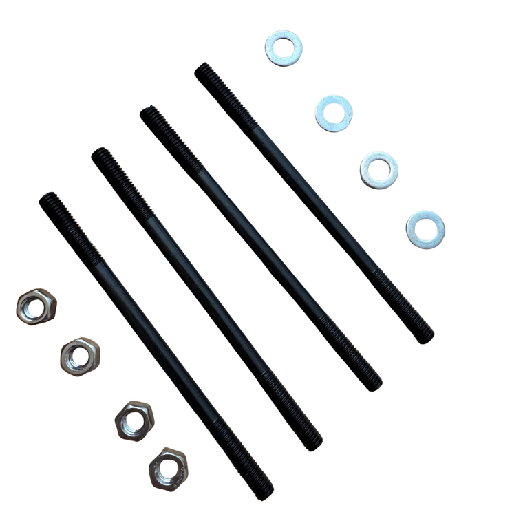Hardened Cylinder Studs w/ Nuts & Bolts M6 x 105mm for Puch E50 ZA50 