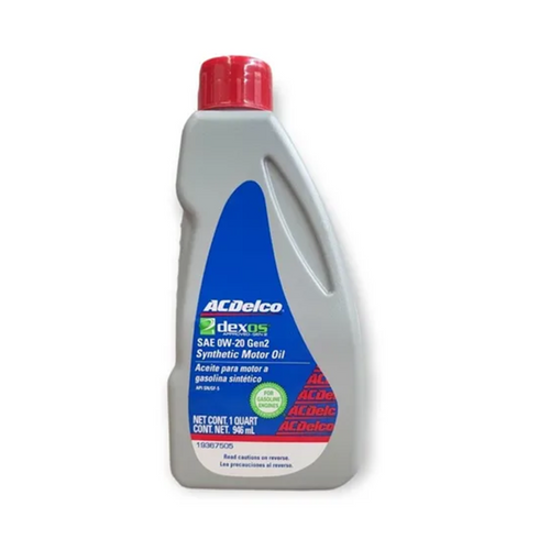 Aceite de motor - 0w20 - Sintético - ACDelco - 19367505