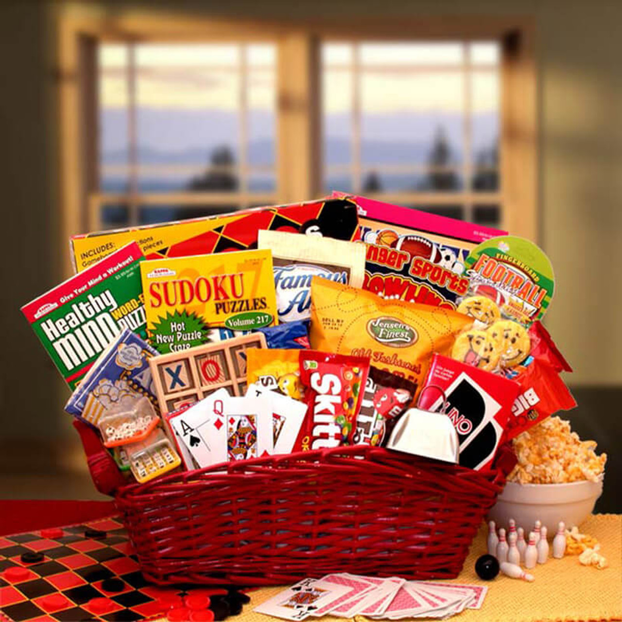 Family Fun & Games Gift Basket