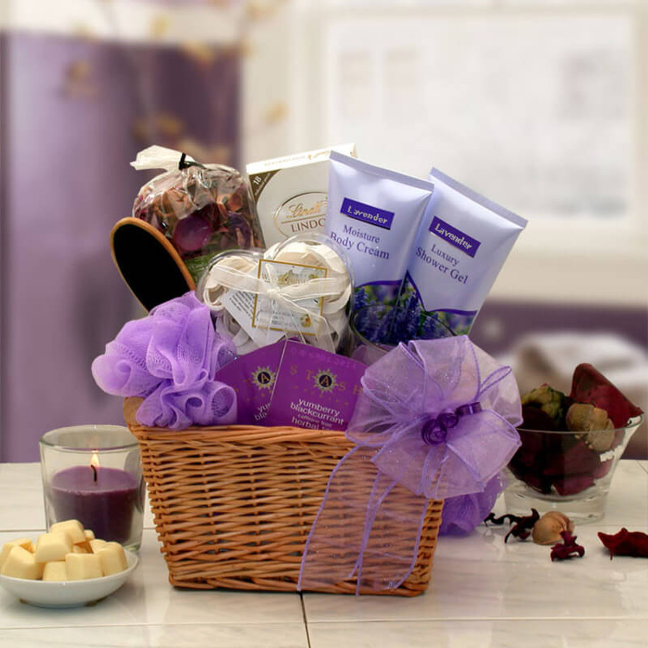 New Mom Gifts for Women - Mom Est. 2022 Spa Gifts Basket w/White