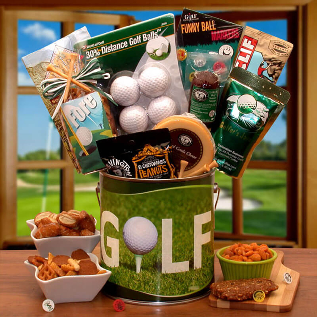 Golf gift basket