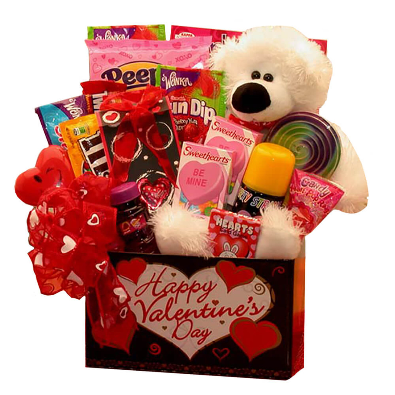  Valentines Day Gift Basket (80 Count) Care Package with Two  TEDDY BEARS Treats Snacks Gift Boxes for Girlfriend, Boyfriend, Kids,  Friends, Men, Women : Grocery & Gourmet Food