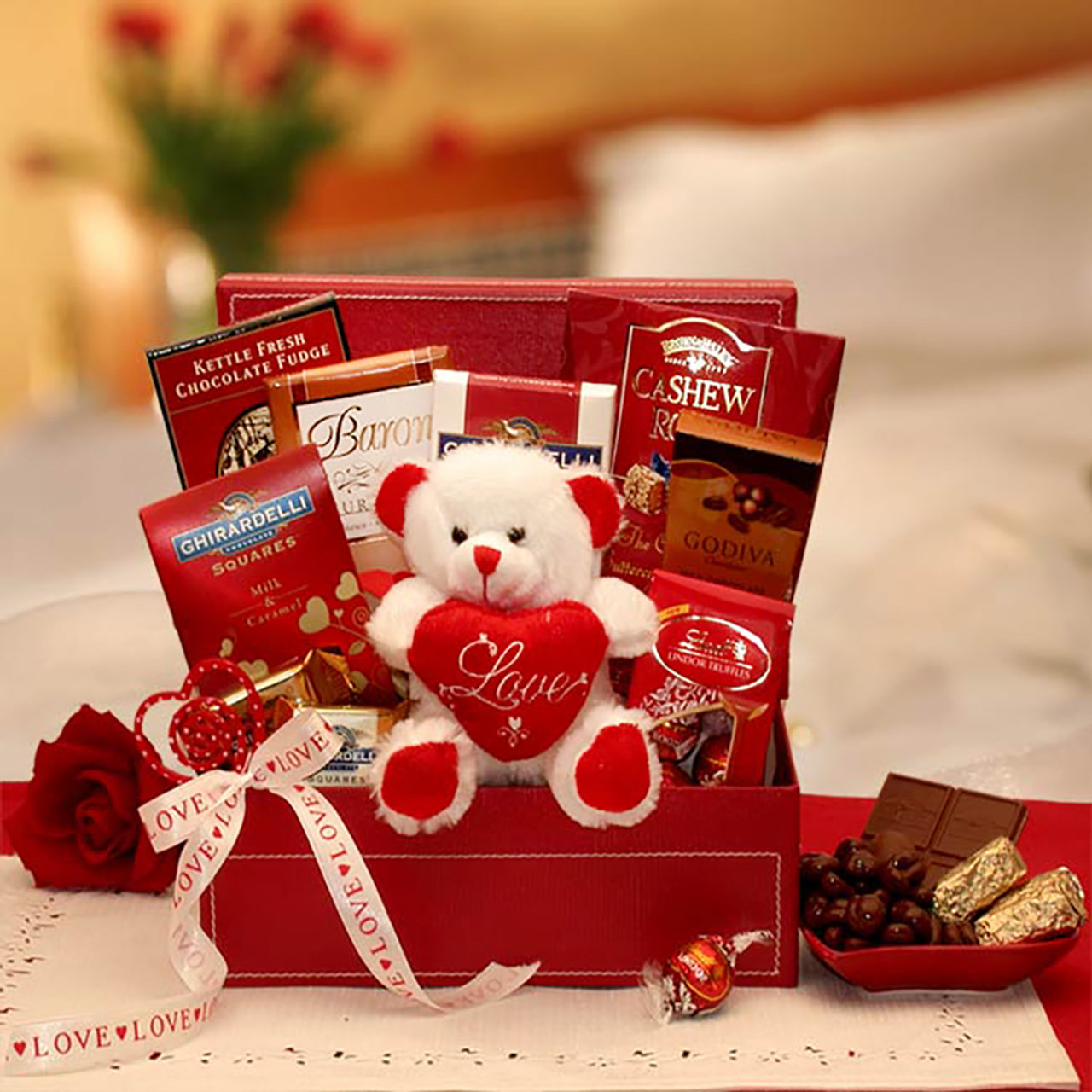 HAPPY VALENTINE'S DAY GIFT OF CHOCOLATE Gift Baskets Near Me