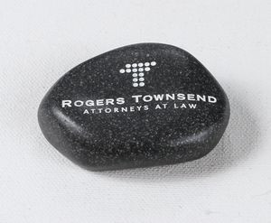 Custom Logo River Rock Imprinted Stone for Bulk Orders