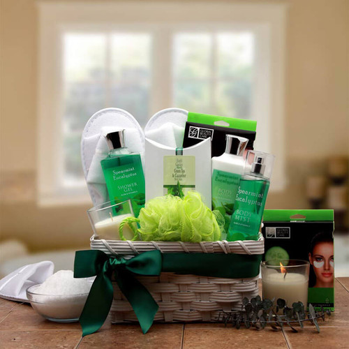 Rejuvenating Eucalyptus Spa Gift Basket | Spa Gift Baskets