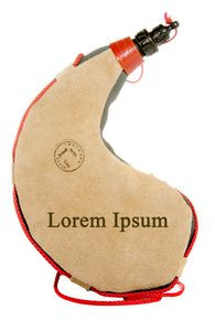 1 L Leather Curved Bota Bag