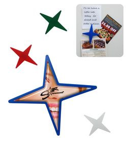 Star Shaped Magnetic Memo Clip – Full Color