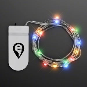 Imprinted Multicolor Craft String Lights - Domestic Print