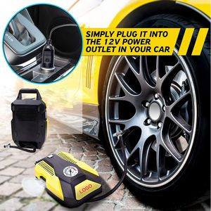 Portable Tire Inflator Pump With Flashlight