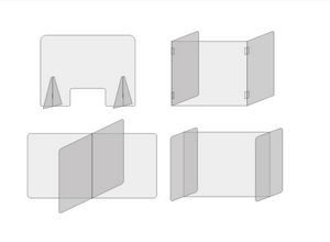 Sneeze Guard - Counter Self Standing Kit