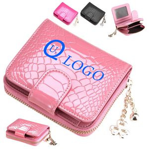 Multifunction Leather Zippered Coin Purse