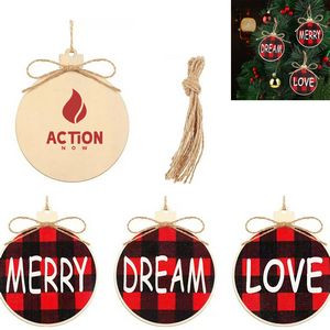 10 Pcs Christmas Tree Round Decorations