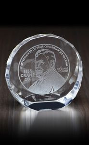 Tilting Circle Paperweight Award