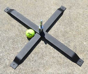 Black X-Base Ground Stand w/ Rotator for Wing Flag Pole