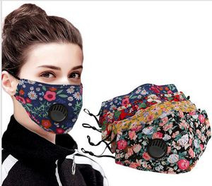 4 Ply Full Color Printed Reusable Face Mask w/Valve & 2 Replaceable Filters
