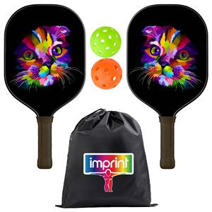 Premium Carbon Pickleball Paddle Set With 2 Balls