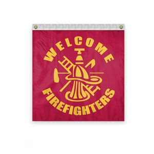 USA Fan Centers Only 3x3 Foot with Firefighter
