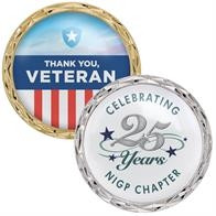 Speed Challenge Coin Diamond Cut Edge (2")