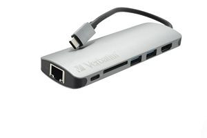 Verbatim 6-in-1 USB C Hub Adapter with 4K HDMI and Dongle