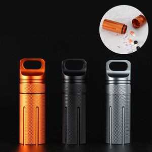 Mini Aluminum Waterproof Pill Box For Camping