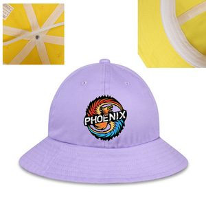100% Combed Cotton Full Color structured Bucket Hat, 6 panel