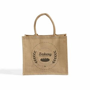 Market Jute Tote Bag