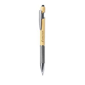 Bamboo Ballpoint Pen with Stylus Tip Pens for Touch Screen 2 in 1 Stylus Pen