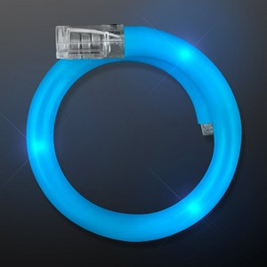 Blue Flash LED Wrap-Around Tube Bracelet - BLANK