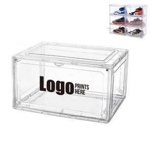 Foldable Drop Front Clear Shoe Box