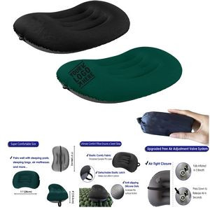Neck Lumbar Support Inflatable Camping Backpacking Travel Air Ultralight Ergonomic Pillow