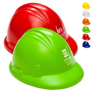 Hard Hat Shaped Stress Reliever Ball