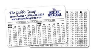 Amortization Card, Large