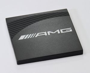 Square Carbon Fiber-Texture Accent Coaster
