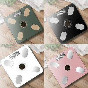Smart Digital Bathroom Weight Scale Wellness Bluetooth Health Monitor USB Solar Energy Storage