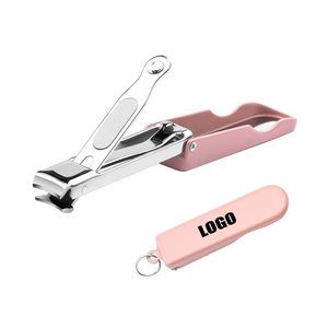 Foldable Nail Clippers With Nail File Mirror