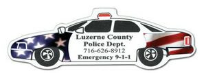 Police Car Stock Shape Magnet (Full Color Digital)