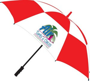 Pro 62" Golf Vented Fiberglass Umbrella W/ Full Color Imprint