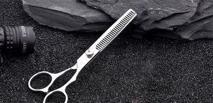 6'' Stainless Steel Tooth Cut Thinning Hair Hairdressing Cutting Bangs Professional Hair Scissor